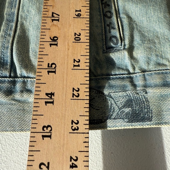 Pacsun  Denim Women’s Vest All Over Print Graffiti Grunge Rock N Roll Size Small - Picture 6 of 6